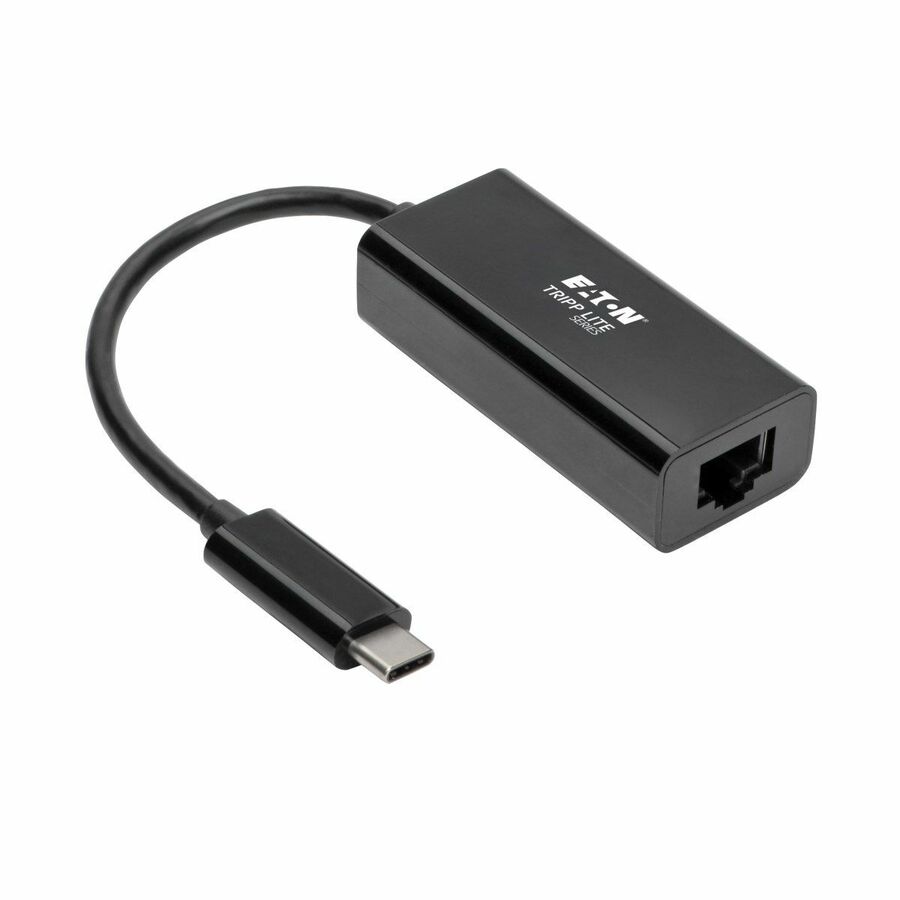 Tripp Lite by Eaton USB C to Gigabit Ethernet Adapter USB Type C to Gbe 10/100/1000 Thunderbolt 3 Compatible Black