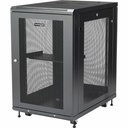 StarTech 4-Post 18U Server Rack Cabinet, 19" Data Rack Cabinet for Computer / IT Equipment, Home Network Rack, Half Height Server Rack