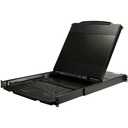 StarTech Dual Rail Rackmount KVM Console HD 1080p - DVI/VGA KVM w/17" LCD Monitor - 1U LCD KVM Server Rack Drawer w/Cables USB Support