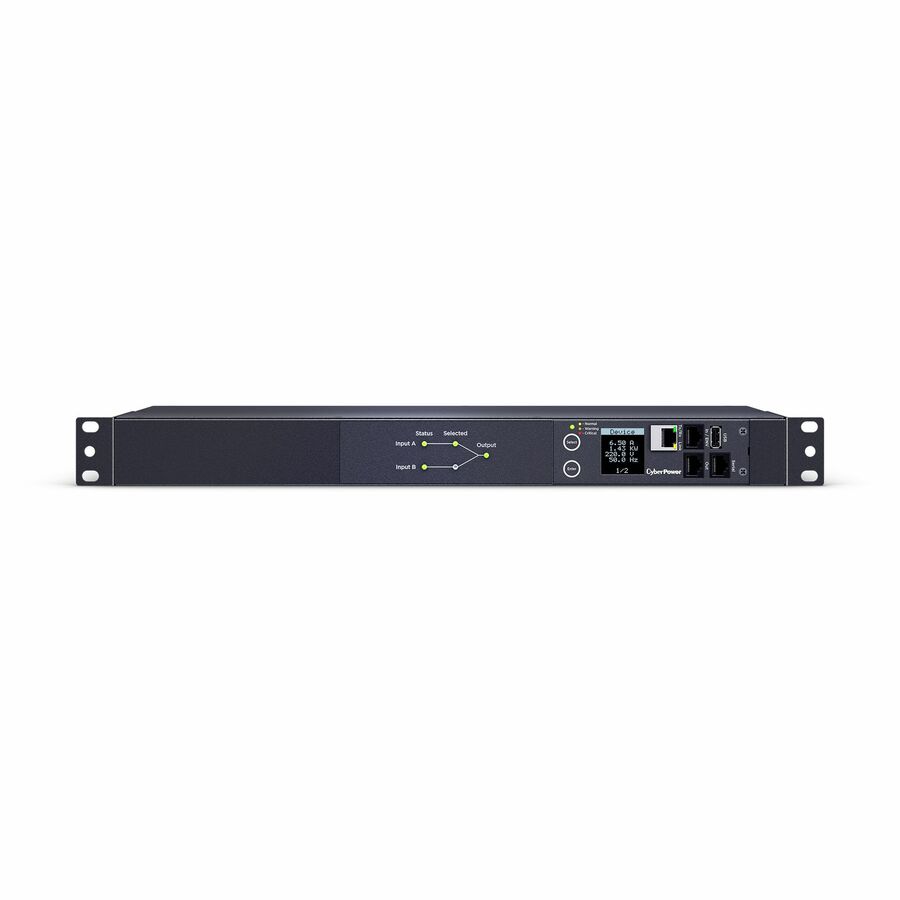 CyberPower PDU44006 Single Phase 240 - 200 VAC 20A Switched ATS PDU