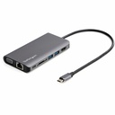 StarTech USB C Multiport Adapter - USB-C Mini Travel Dock w/ 4K HDMI or 1080p VGA - 100W PD Pass-Through, 3x USB, SD, GbE, Audio