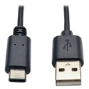 Tripp Lite by Eaton Hi-Speed USB Type-A to USB Type C Cable M/M 6ft, USB C 6ft 6'