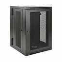 Tripp Lite by Eaton SmartRack 18U UPS-Depth Wall-Mount Half-Height Rack Enclosure Hinged Back