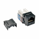 Tripp Lite by Eaton Cat6/Cat5e 110 Style Punch Down Keystone Jack - Black 10-Pack TAA