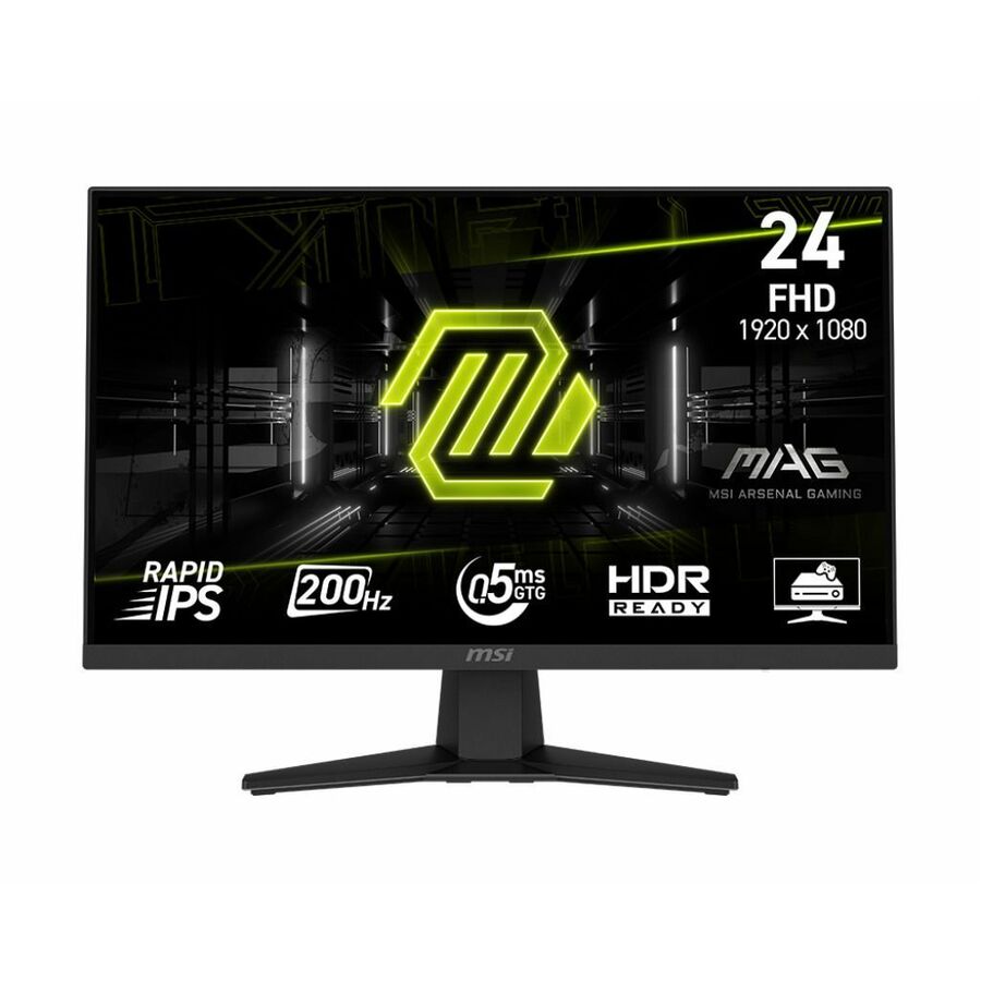 MSI MAG 242F - MAG242F - Gaming Monitor - 23.8" Rapid IPS FHD 200Hz FreeSync Premium Display - HDMI - DisplayPort