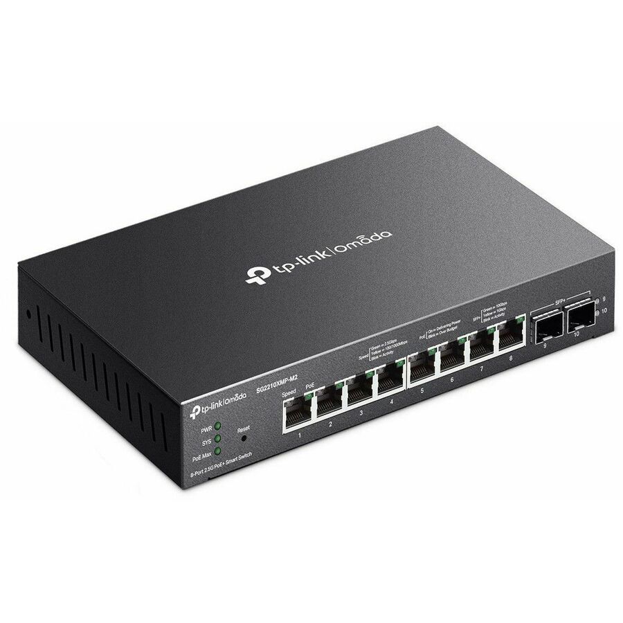 Omada Omada 8-Port 2.5GBASE-T and 2-Port 10GE SFP+ Smart Switch with 8-Port PoE+