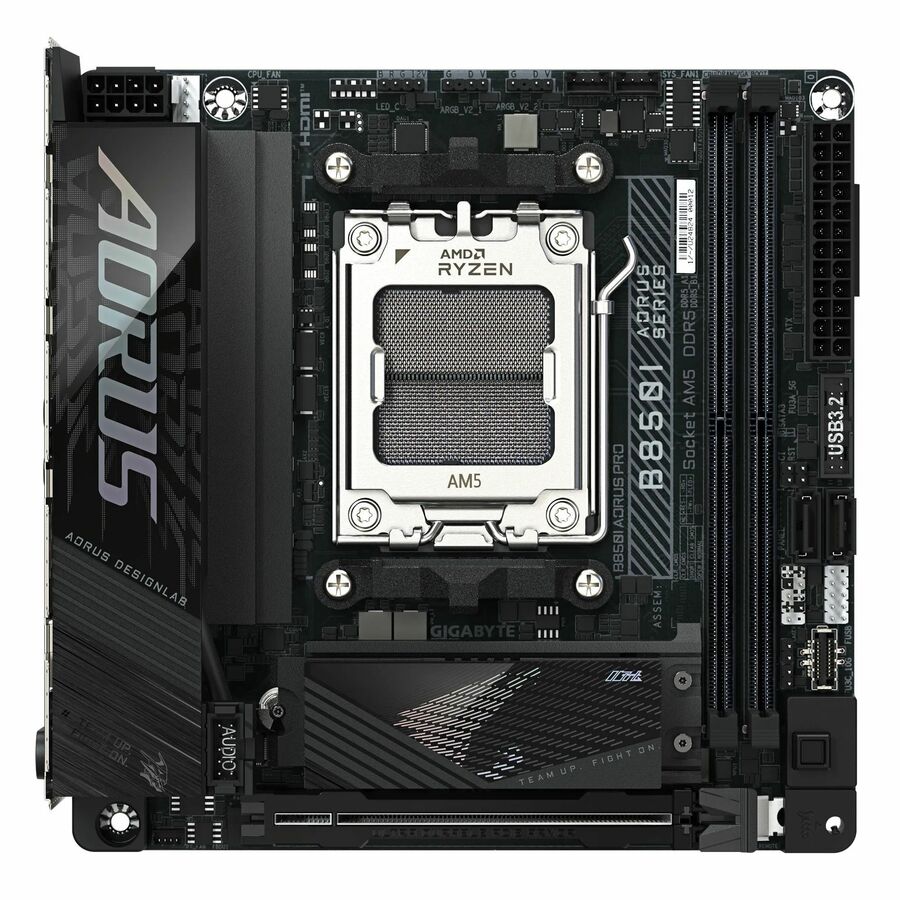 GIGABYTE Ultra Durable B850I AORUS PRO Gaming Desktop Motherboard - AMD B850 Chipset - Socket AM5 - Mini ITX