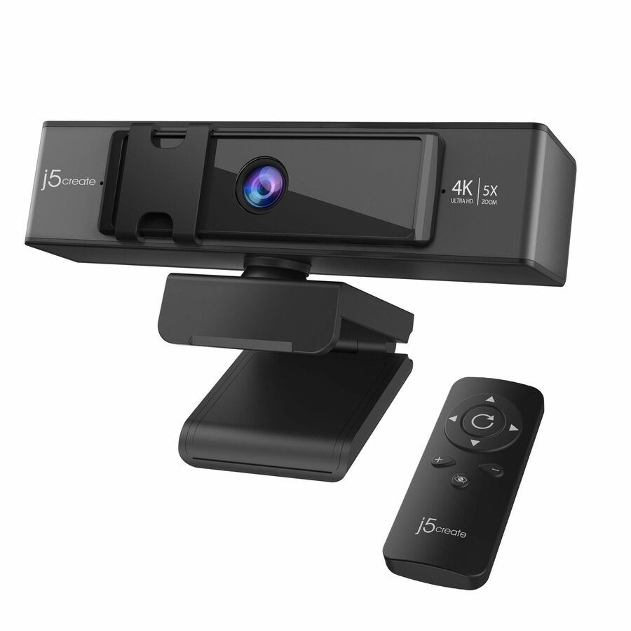 j5create JVCU435 Webcam - 8 Megapixel - 30 fps - Black, Silver - USB 2.0 Type A - 1 Each