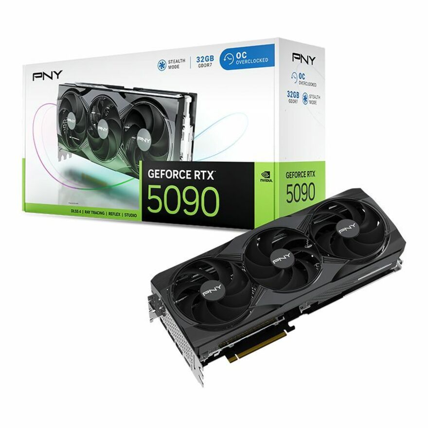 PNY NVIDIA GeForce RTX 5090 Graphic Card - 32 GB GDDR7 - Full-height