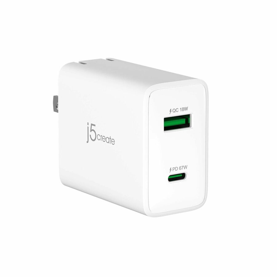j5create 67W GaN USB-C 2-Port Charger