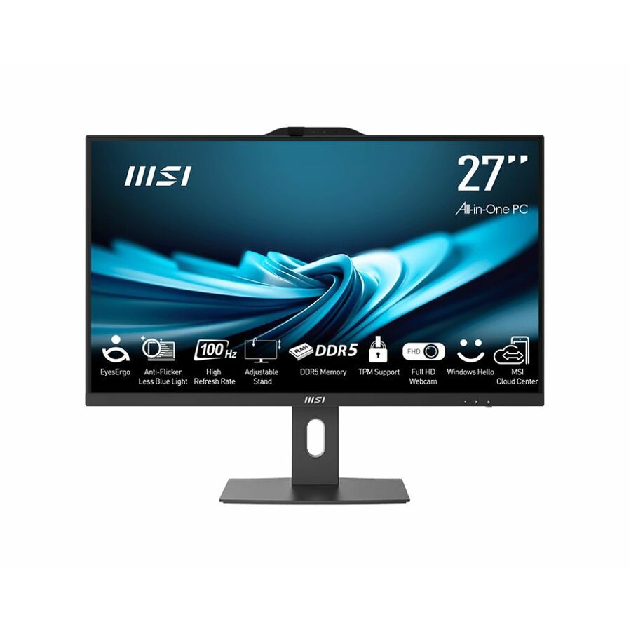 MSI PRO AP272P-601US - 27" IPS FHD Display - All-in-One PC- Intel Core i5 - 16 GB - 1 TB SSD - W11P - 3Y Onsite Warranty