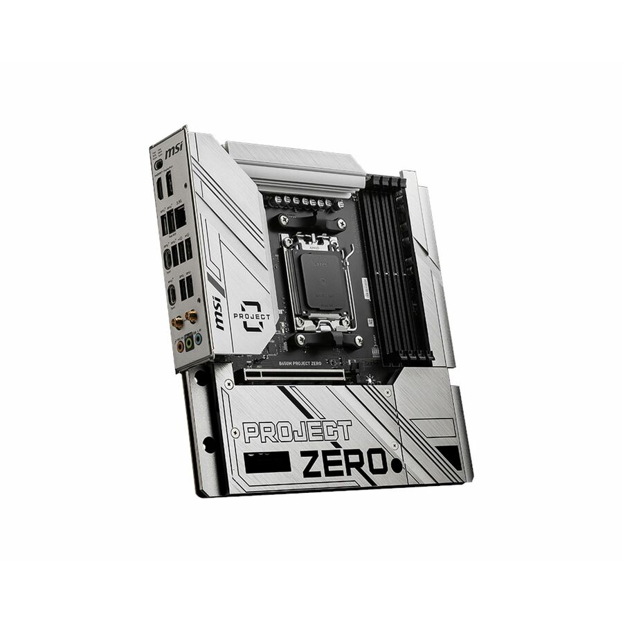 MSI B650M PROJECT ZERO Gaming Desktop Motherboard - AMD B650 Chipset - Socket AM5 - Micro ATX