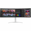 LG 49BQ95C-W 49" Class Dual Quad HD (DQHD) Curved Screen Gaming LCD Monitor - 32:9 - Glossy Black, Textured White