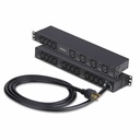 StarTech 20-Outlet Rackmount PDU, 1U Server Power Strip, 8x Front and 12x Rear Ports, Mounted Power Distribution Unit for 19in Racks