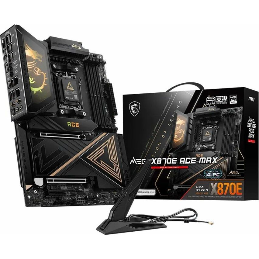 MSI MEG X870E ACE MAX - X870EACEMAX - ATX Gaming Motherboard - AM5 - X870E Chipset