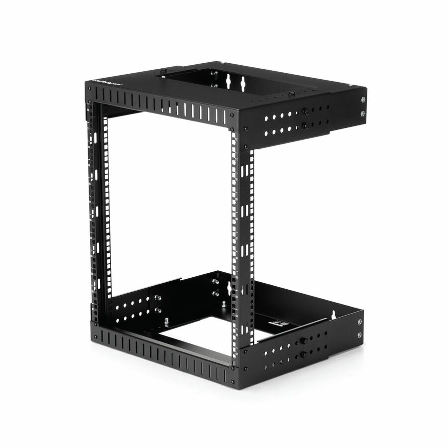 StarTech 2-Post 12U Heavy-Duty Wall Mount Network Rack, 19" Open Frame Server Rack with Adjustable Depth, Data Rack for IT Equipment