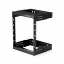 StarTech 2-Post 12U Heavy-Duty Wall Mount Network Rack, 19" Open Frame Server Rack with Adjustable Depth, Data Rack for IT Equipment