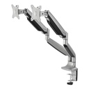 SIIG High Premium Aluminum Gas Spring Desk Mount - Dual Monitor - Fits 13" to 32" monitors - Max load 19.8Ibs(each)