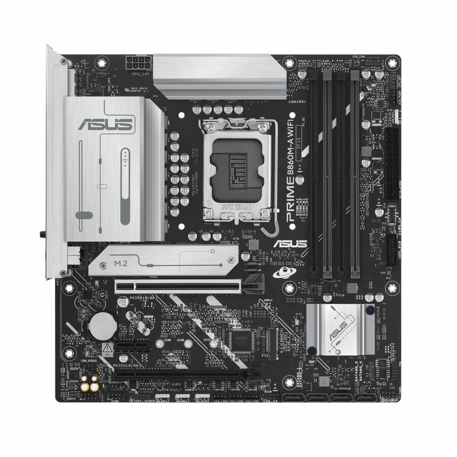 Asus Prime B860M-A WIFI-CSM Desktop Motherboard - Intel B860 Chipset - Socket LGA-1851 - Micro ATX
