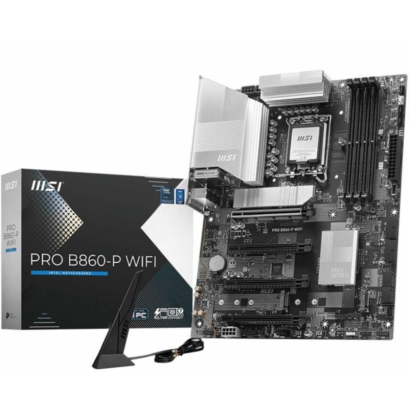 MSI Pro PRO B860-P WIFI Gaming Desktop Motherboard - Intel B860 Chipset - Socket LGA-1851 - ATX