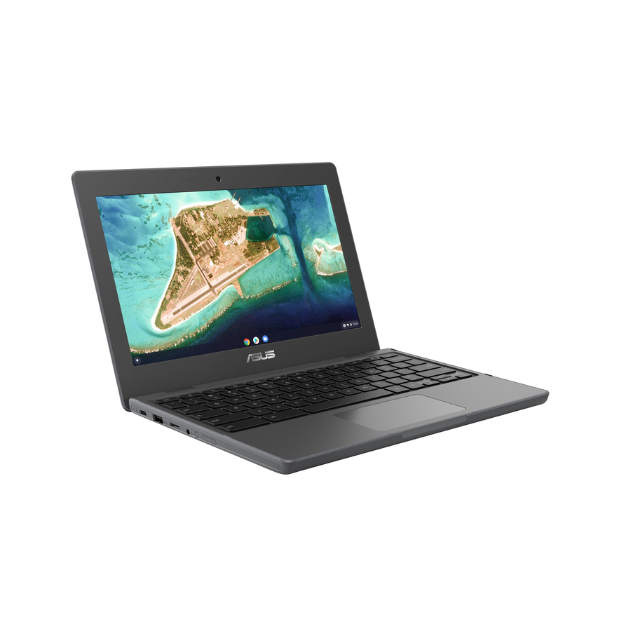 Asus Chromebook Flip CR1 CR1100FKA-YZ144T 11.6" Touchscreen Rugged Convertible 2 in 1 Chromebook - HD - Intel Celeron N5100 - 4 GB - 64 GB Flash Memory - Dark Gray