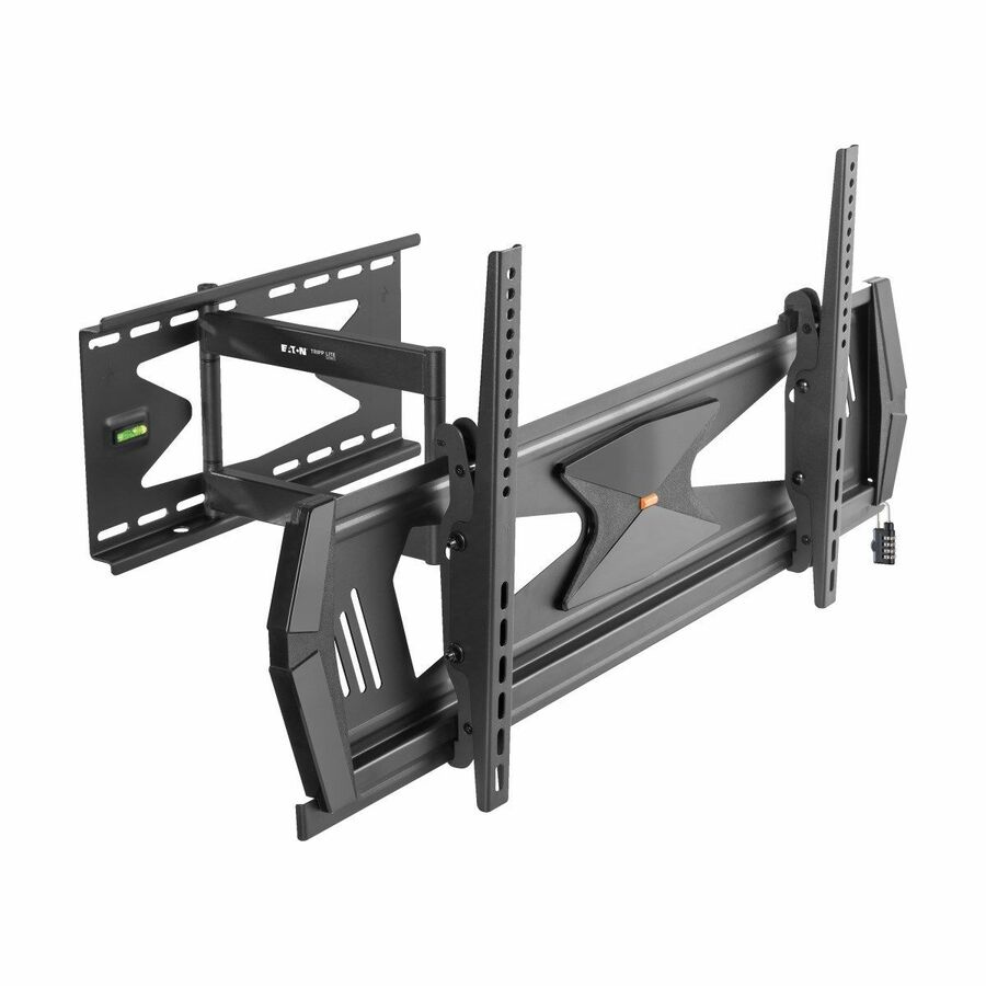 Eaton Tripp Lite Series Heavy-Duty Full-Motion Security TV Wall Mount for 37˘ to 80˘, Flat or Curved, UL Certified