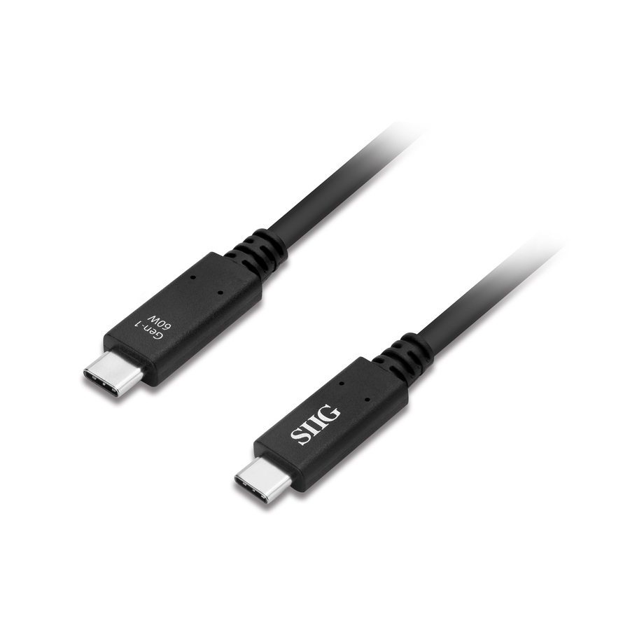 SIIG USB 3.1 Type-C Gen 1 Cable 60W - 1M