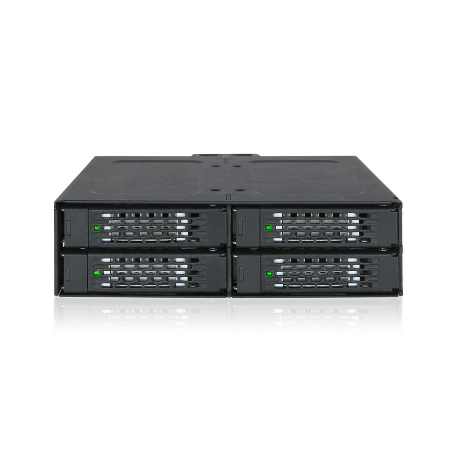 Icy Dock ToughArmor MB607SP-B Drive Enclosure for 5.25" - Serial ATA/600 Host Interface Internal - Black