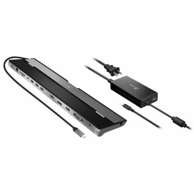j5create JCD543P USB-C Triple Display Docking Station with 100W PD Adapter
