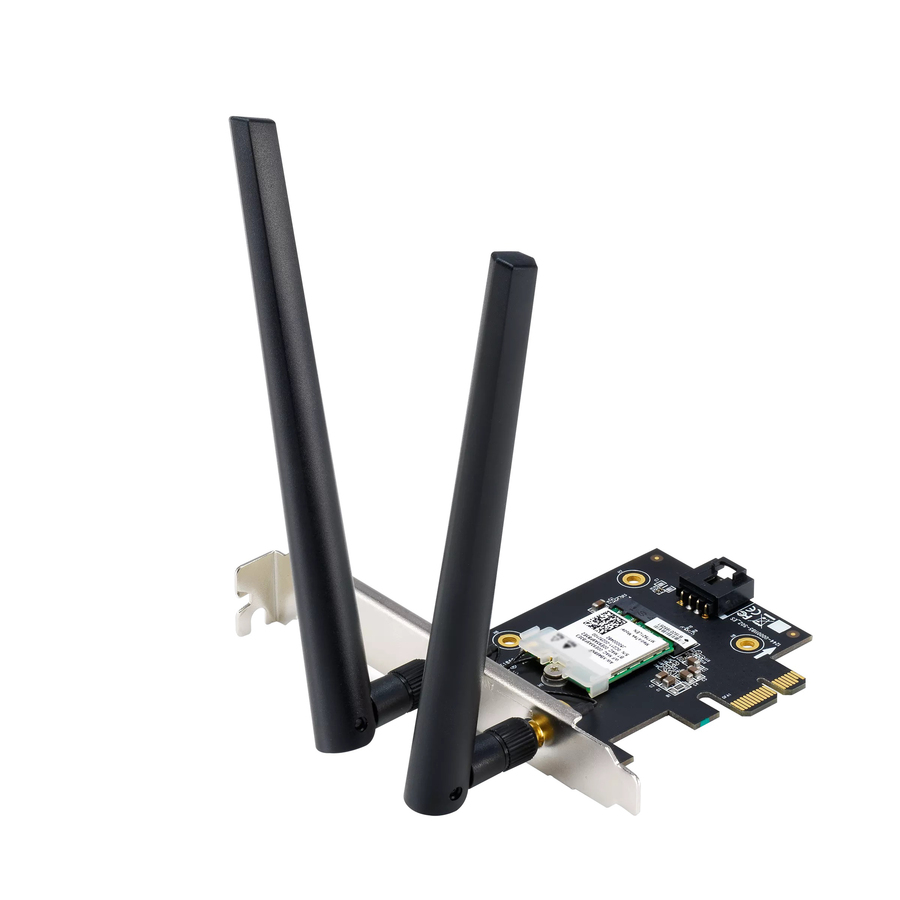 Asus PCE-AX1800 IEEE 802.11ax Bluetooth 5.2 Dual Band Wi-Fi/Bluetooth Combo Adapter for Desktop Computer, Wireless Router