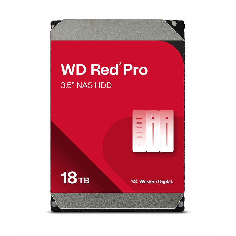 WD Red Pro WD181KFGX 18 TB Hard Drive - 3.5" Internal - SATA (SATA/600) - Conventional Magnetic Recording (CMR) Method