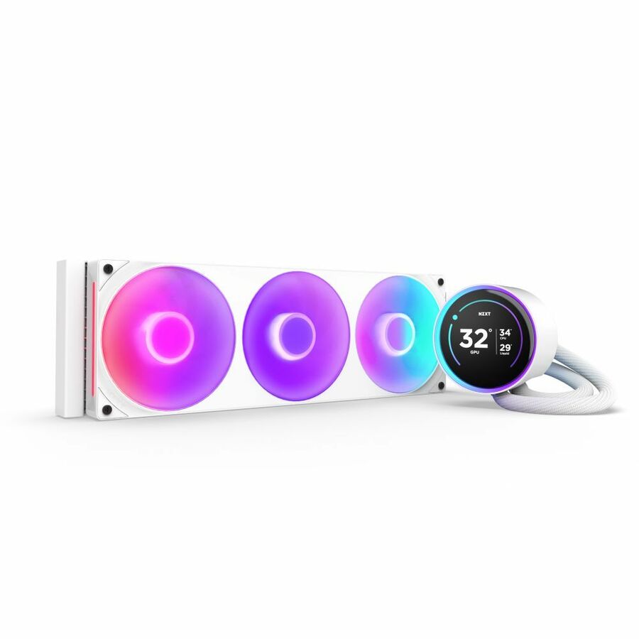 NZXT Kraken Elite 360 RGB RL-KR36E-W2 Cooling Fan/Radiator/Pump - 1 Pack