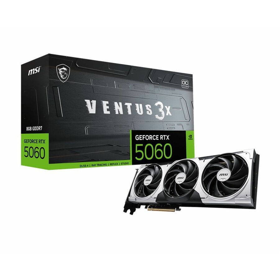 MSI GeForce RTX™ 5060 8G VENTUS 3X OC - G5060-8V3C - 8GB GDDR7 - DisplayPort - HDMI