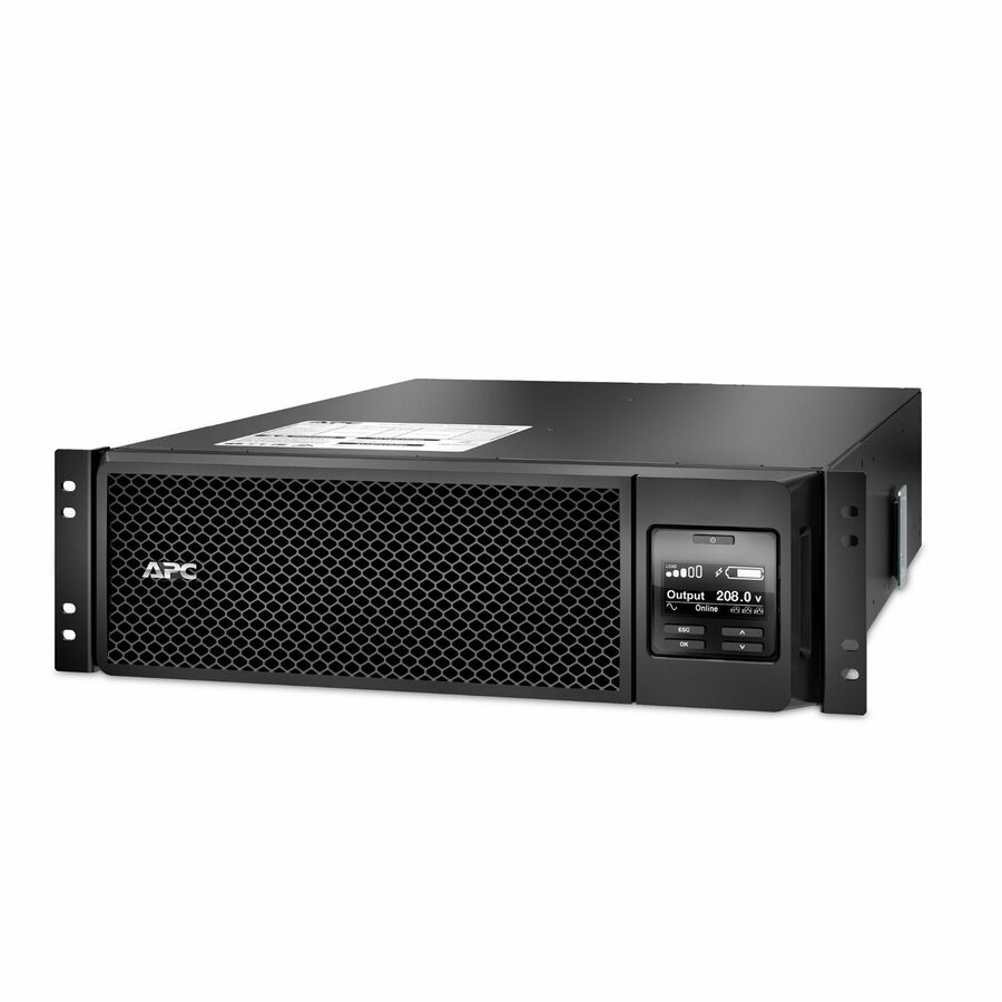 APC Smart-UPS On-Line, 5.4kVA, Rackmount 3U, 208V, 2x L6-20R+2x L6-30R NEMA outlets, Network Card+SmartSlot, Extended runtime, W/ rail kit [TAA]