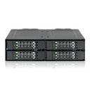Icy Dock ToughArmor MB699VP-B V3 Drive Enclosure for 5.25" PCI Express NVMe 4.0, U.2, U.3 - SFF-8612 OCuLink Host Interface Internal - Black