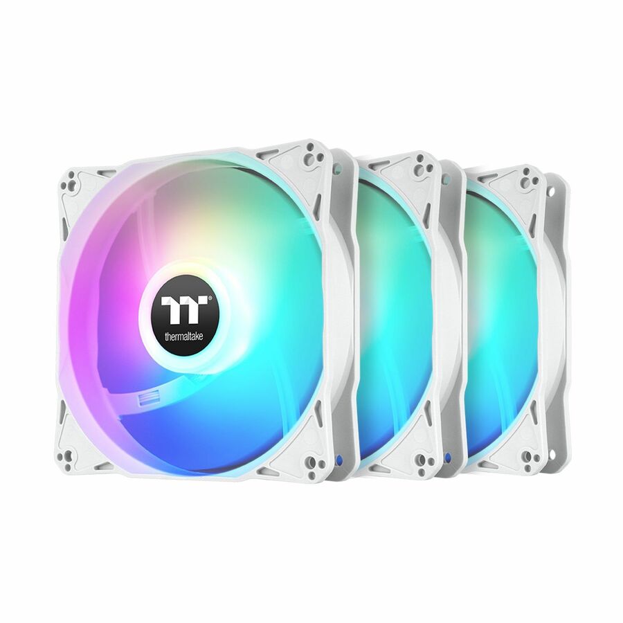 Thermaltake LE120 ARGB Sync PC Cooling Fan White (3-Fan Pack)