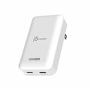 j5create JUP2465 65W GaN Slim PD USB-C 2-Port Charger