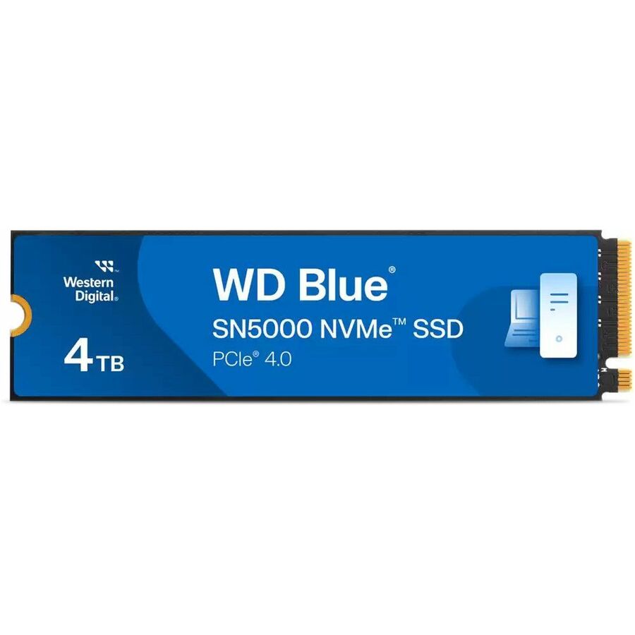 WD Blue SN5000 WDS400T4B0E-00BKY0 4 TB Solid State Drive - M.2 2280 Internal - PCI Express NVMe (PCI Express NVMe 4.0 x4)