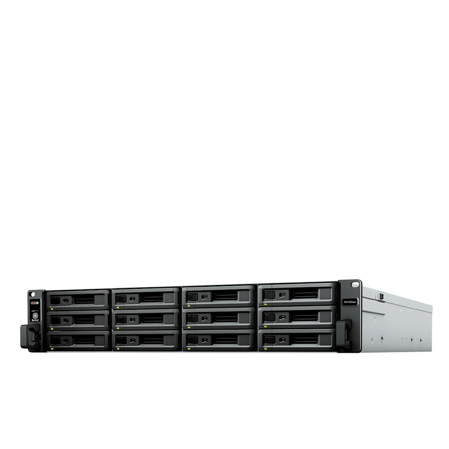 Synology RX1222SAS Drive Enclosure Serial Attached SCSI (SAS), SATA - SAS Host Interface - 2U Rack-mountable