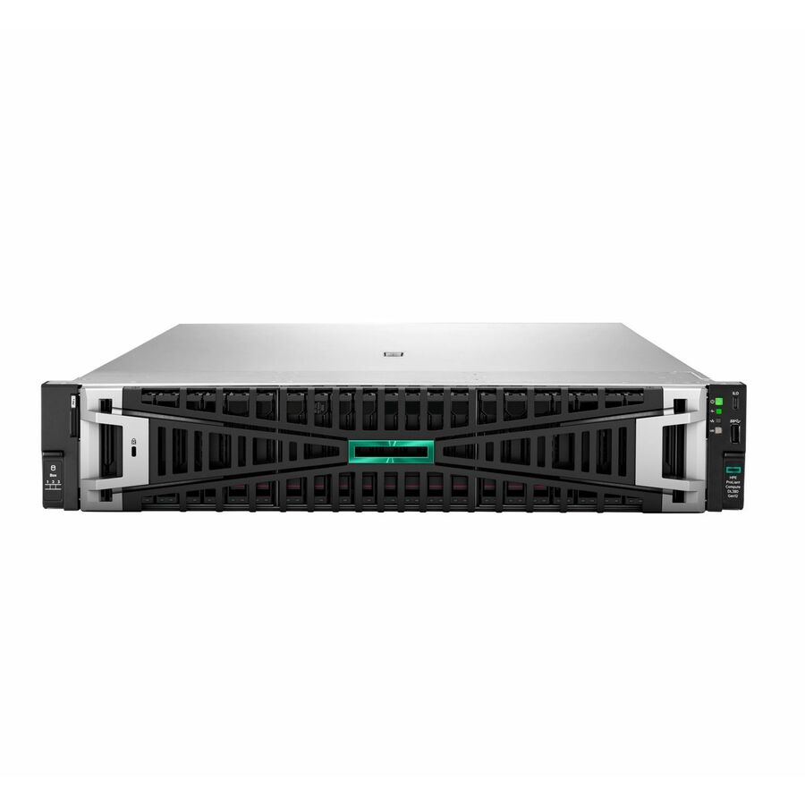 HPE ProLiant DL380 Gen12 2U Rack Server - 1 x Intel Xeon 6505P 2.20 GHz - 64 GB RAM - 960 GB SSD - (2 x 480GB) SSD Configuration - Serial ATA/600, 12Gb/s SAS, NVMe Controller