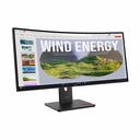 Lenovo ThinkVision T34WD-40 34" Class UW-QHD Curved Screen LED Monitor - 21:9 - Eclipse Black