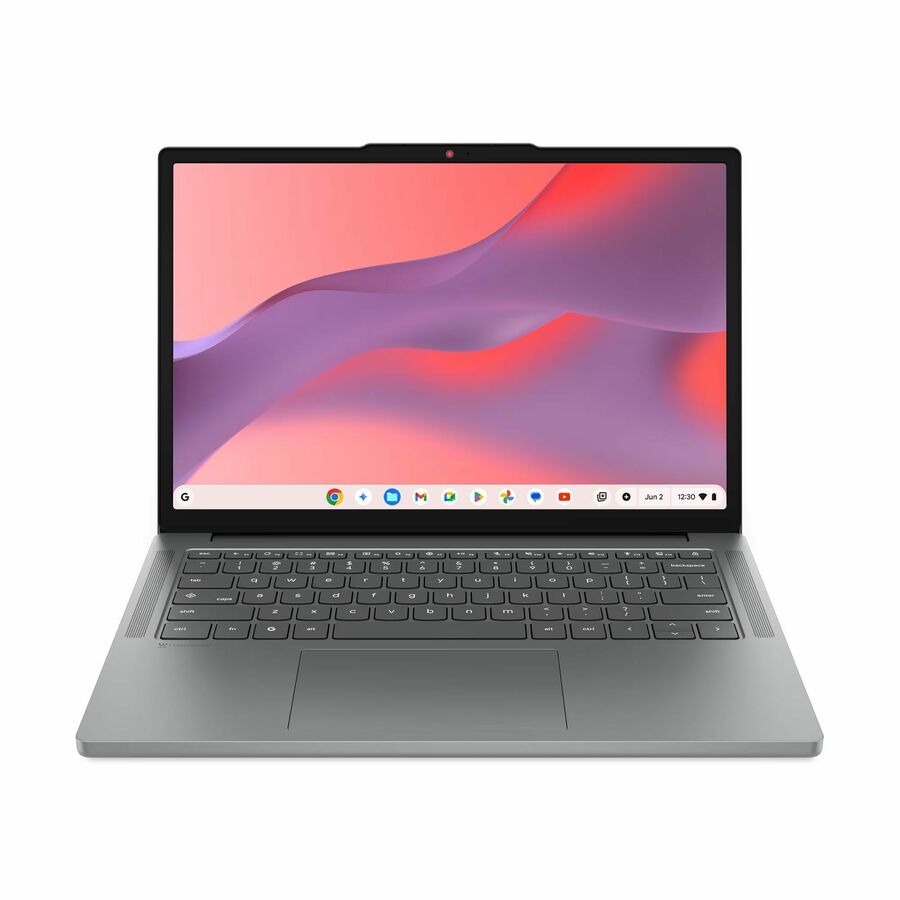 Lenovo Chromebook 14M8911 83SY0008US 14" Touchscreen Chromebook - WUXGA - Octa-core (ARM Cortex A78 540 + Cortex A55) - 8 GB - 64 GB Flash Memory - English Keyboard - Luna Gray