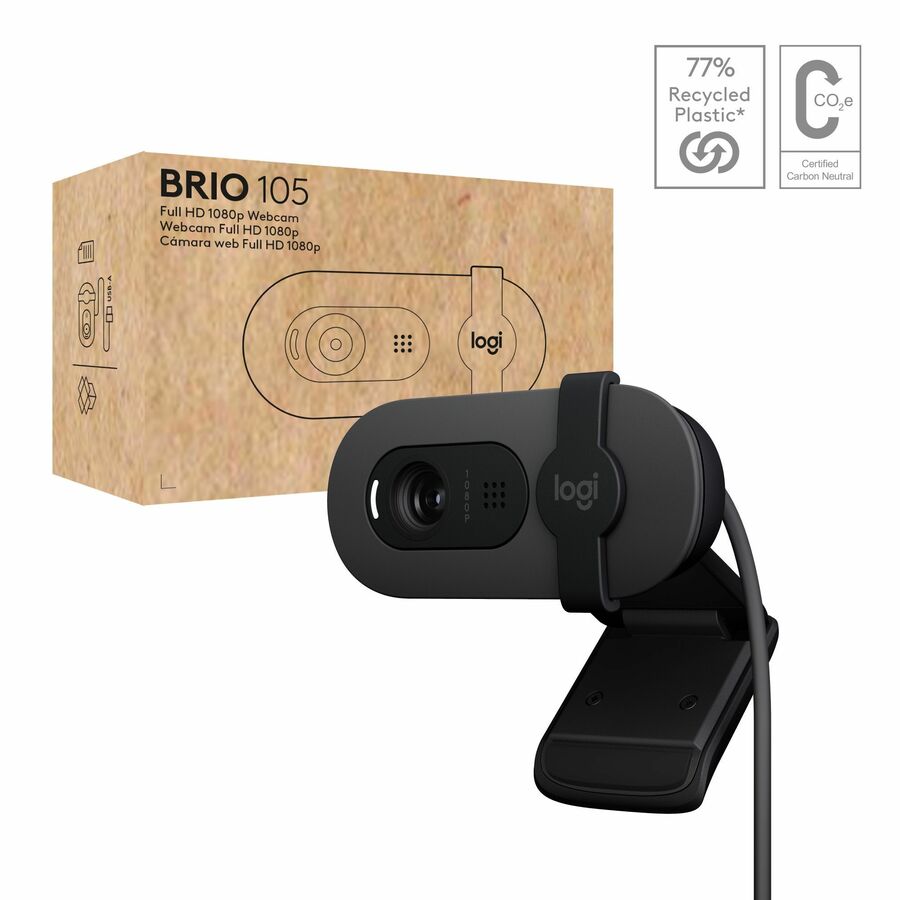 Logitech BRIO 105 Webcam - Graphite