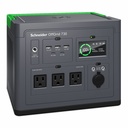 Schneider Electric Schneider OffGrid Portable Power Station 730, 700W, 120V, 738Wh Lithium-ion, LCD, 3 NEMA, Sinewave, 3 USB-A, 2 USB-C, Wireless Charger