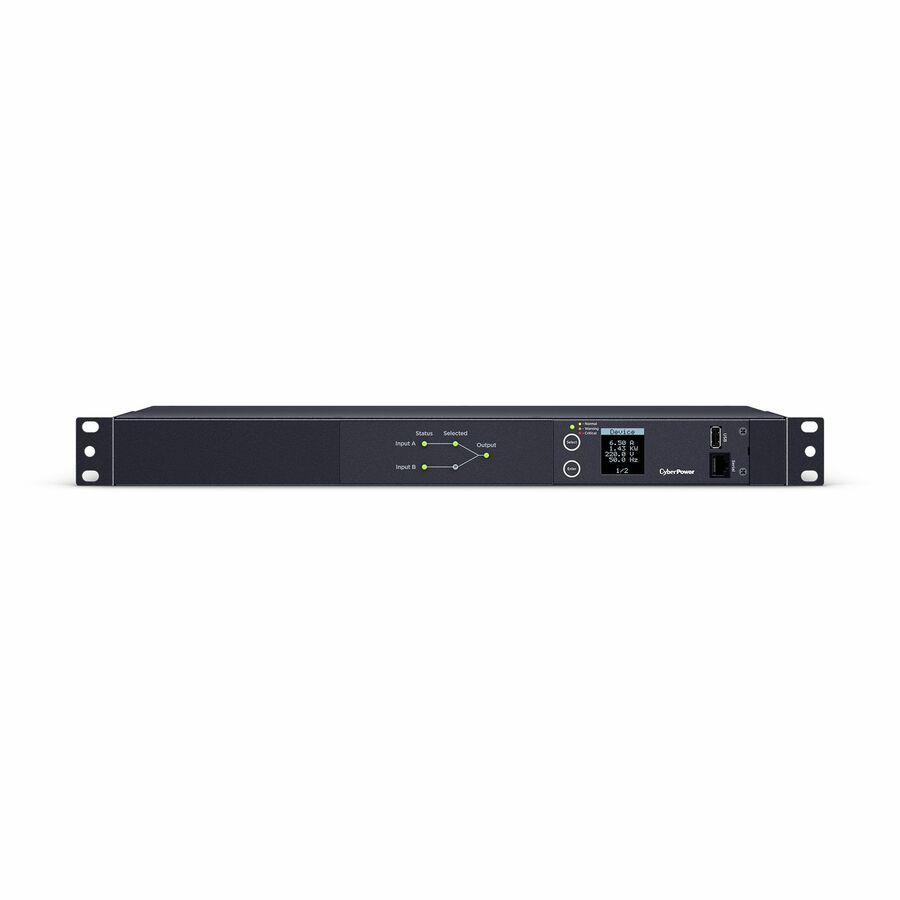 CyberPower PDU24006 Single Phase 240 - 200 VAC 20A Metered ATS PDU