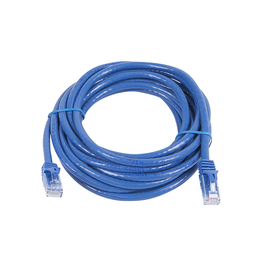 Monoprice FLEXboot Series Cat5e 24AWG UTP Ethernet Network Patch Cable, 14ft Blue