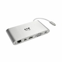 Tripp Lite by Eaton USB-C Dock Dual Display - 4K HDMI/mDP VGA USB 3.x (5Gbps) USB-A/C Hub GbE Memory Card 100W PD Charging