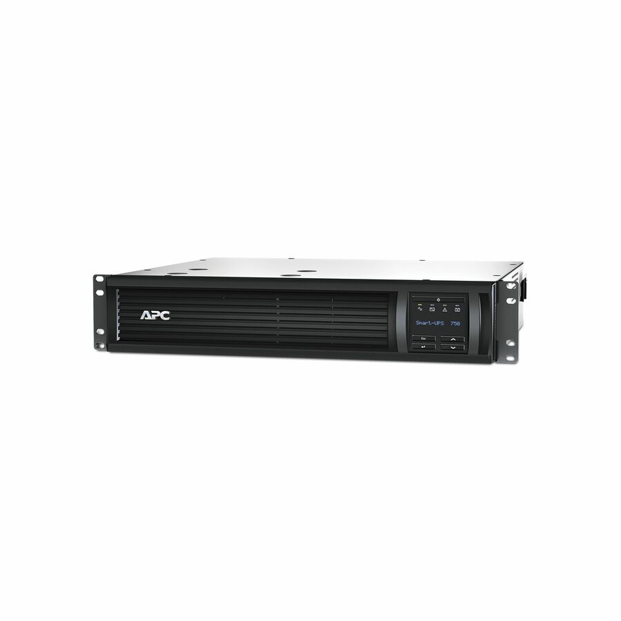 APC Smart-UPS, Line Interactive, 750VA, Rackmount 2U, 120V, 6x NEMA 5-15R outlets, SmartConnect Port+SmartSlot, AVR, LCD