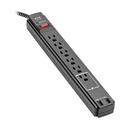 Eaton Tripp Lite Series Safe-IT 6-Outlet Surge Protector, 2 USB Charging Ports, 10 ft. Cord, 5-15P Plug, 990 Joules, Antimicrobial Protection, Black
