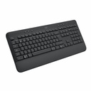 Logitech Signature K650 Comfort Full-Size Wireless Keyboard with Wrist Rest, BLE Bluetooth or Logi Bolt, Graphite
